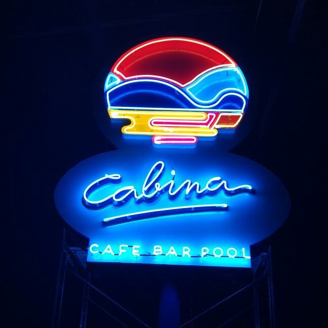 Neon Sign CABINA Neon Sign CABINA